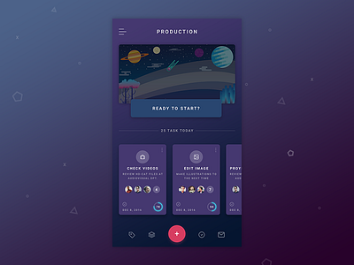 Task App Concept app card design graphic illustration meterial mobile task team ui ux