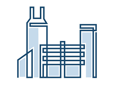 Indy Parking branding illustration indianpolis logo skyline