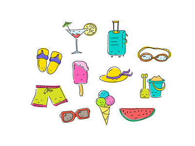 Summer Here excitement friends ice cream joyful summer travel