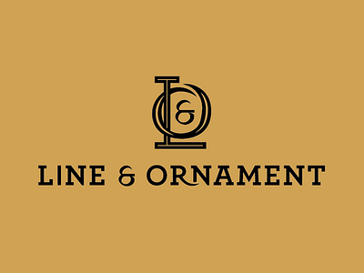 Line & Ornament ampersand brand identity line logo monogram ornament