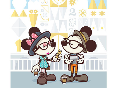 Small World Selfies disney hipster mickey jerrod maruyama mickey mouse minnie mouse wonderground gallery