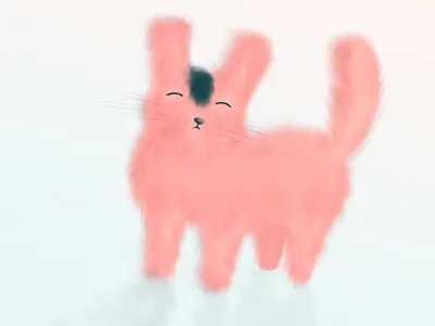 Fox Cutie 2d animal character cute drawing fur illustration simple texture