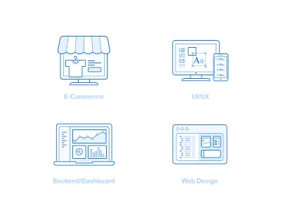 Web Services Illustrations dashboard device e commerce engineer icon illustration service system ui ux web