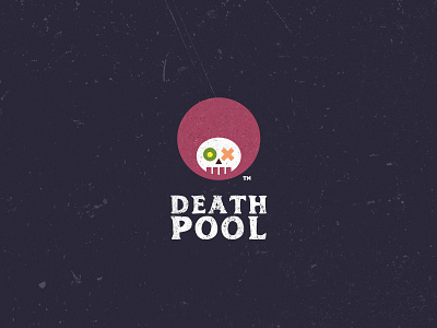 Death Pool afro cup death icon logo mark pool skull