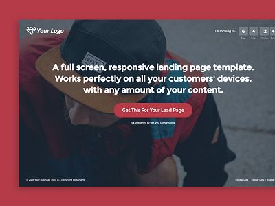 LeadThemes - Full Screen conversion full screen landing page leadpages marketing template theme ui ux web design