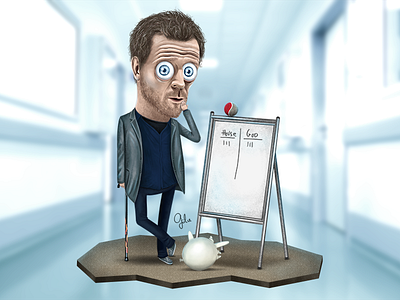 Lil' House art gregory house gulce baycik gülce baycık house house md hugh laurie illustration medical