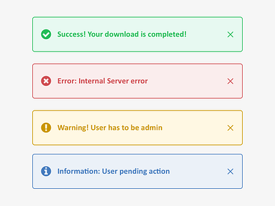 Graphene Notifications alerts error alert graphene information alert notifications success alert warning alert