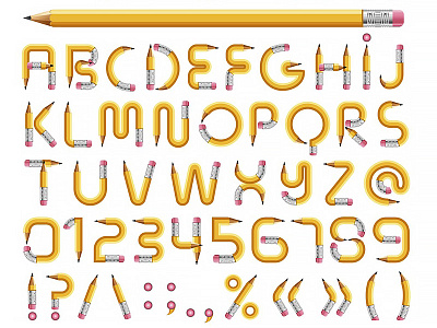 Pencil All Letters Link Shutterstock all letters link pencil shutterstock