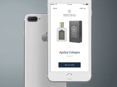 Truefitt And Hill - Product Detail cosmetics ecommerce eshop minimal mobile truefitthill ui ux
