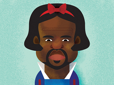 Princeso Kanye disney kanye portrait princess snow vector west white