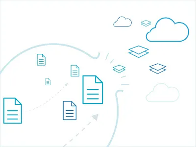 Tamr Graphics clean cloud data files icon simple