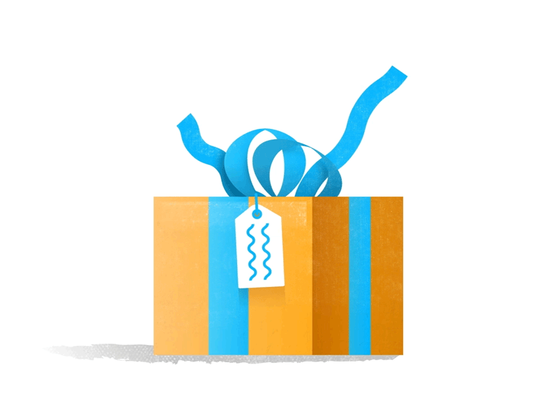 Birthday Pressie adobe aftereffects animation birthday christmas gif gift illustration loop present pressie xmas