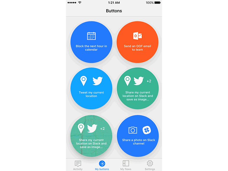 Buttons on Microsoft Flow animation automation button card create microsoft minimal motion process responsive template workflow