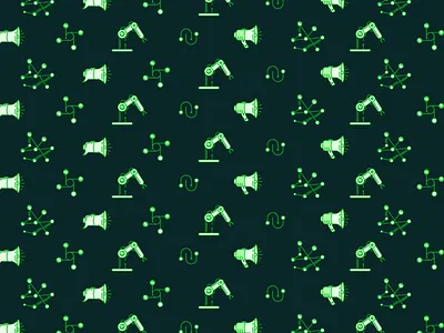 Icons Pattern ai colours connect design evangelize green icon icons illustration pattern tech weird