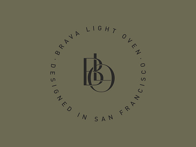 Brava Monogram badge branding identity logo monogram typography