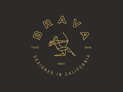 Brava Logo archer artemis badge branding icon identity logo