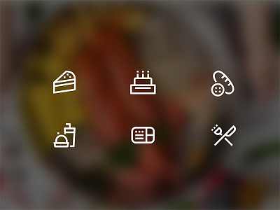 Sketchy Icons android food icons illustration ios outline sketch ui