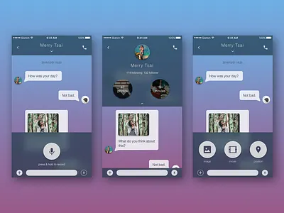 Direct Messaging app daily ui dailyui direct messaging ui ui design uidesign userinterface