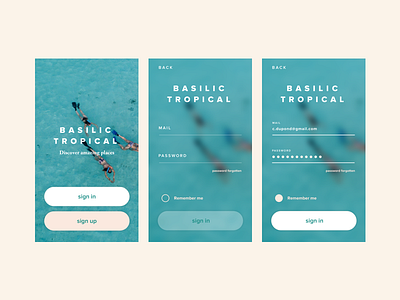 #002 Daily UI challenge - sign in app blur dailyui form login proxima nova signin ui uichallenge unsplash ux