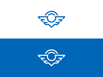 Wings + Pin Logo Design brand branding design gps icon identity location logo map navigation pin wings