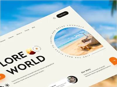 Travel Landing Page UI UX adventure agency booking clean company destination holiday landing landing page mountain travel travel agency travelling trip ui ux vacation web design website