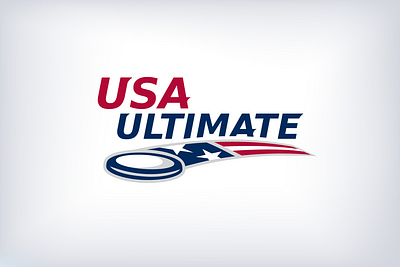 USA Ultimate Logo branding club sports design disc federation frisbee identity league logo olympics sports ultimate youth sports