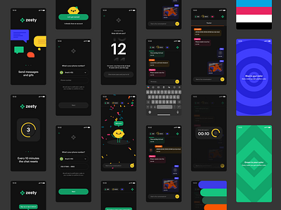 New Case Study – Zesty (Mobile App) app concept dailyui design icon mainscreen mobile mobileapp onboarding productdesigner prototype splash ui uiux ux