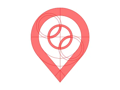 Tennis Marker Deconstructed icon location marker sports tennis