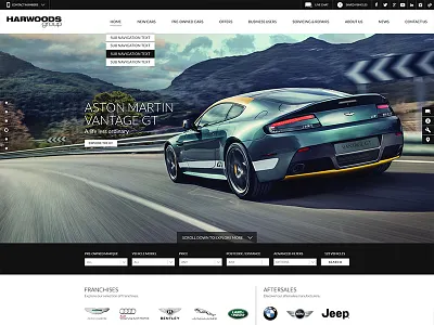 Automotive website bentley jaguar jeep land rover bmw mini