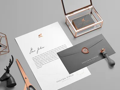Volven Field branding brand business company design fashion graphic logo mark minimal modern stationery typo