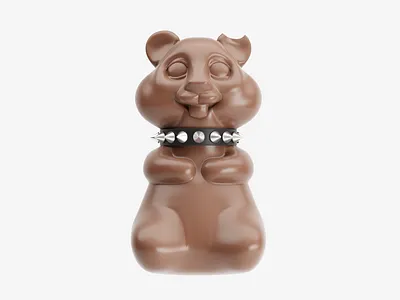 Hamster 3d fun sticker