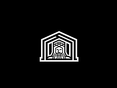 Titanhouse ancient creative design greek house lines logo minimal mythology simple titan