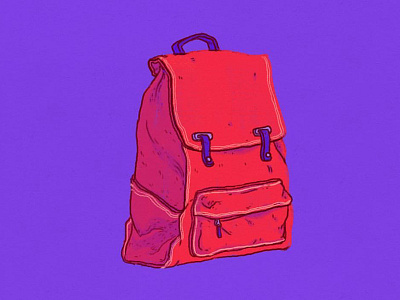 Daily Doodle #70 accessories apparel backpack dailies daily doodle illustration moving travel