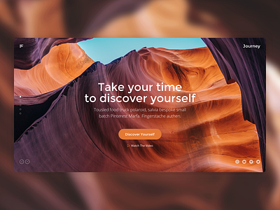 DailyUI #003 - Landing Page 003 daily journey landing page ui webdesign