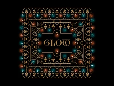 Gothic Christmas christmas glow gold gothic lettering lights