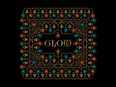 Gothic Christmas christmas glow gold gothic lettering lights
