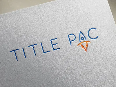 Title Pac - Final Logo branding identity insurance logo rocket title