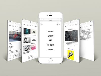 H5 black design gallery graphic grid minimalistic mobile radical studio website white