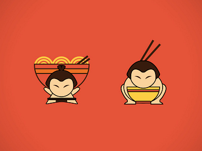 Sumo - ramen Icons food icon japan line logo noodle ramen sumo