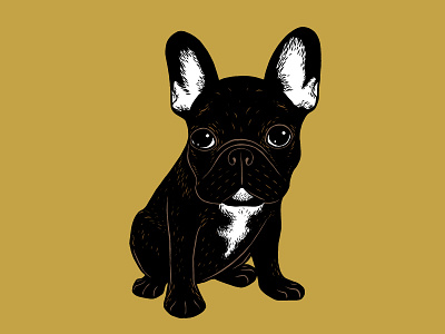 Brindle French Bulldog adorable brindle cute dog drawing french bulldog frenchie illustration pet pop art puppy sweet