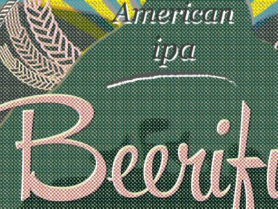Detail for a craftbeer label apa brand craftbeer homebrew ipa label logo