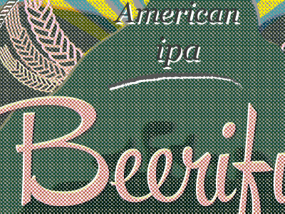 Detail for a craftbeer label apa brand craftbeer homebrew ipa label logo