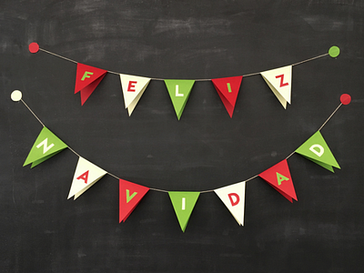 Feliz Navidad! banner christmas craft decoration feliz holiday lettering navidad paper typography