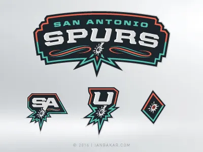 The Fiesta Don't Stop basketball logo nba san antonio sports spurs texas