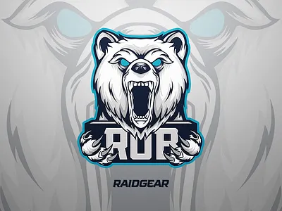 Bear bear branding cartoon debut logo mascot rob