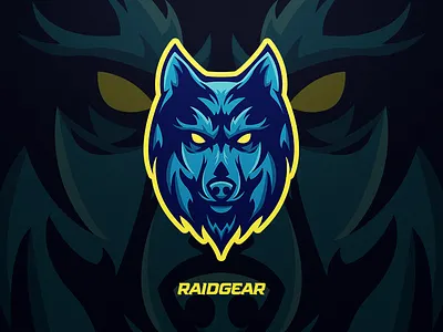 Wolf branding cartoon debut logo mascot nemesis wolf