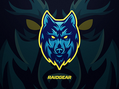 Wolf branding cartoon debut logo mascot nemesis wolf