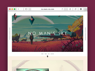 No Man's Sky Concept — Home design home no mans sky ui ux video game web website