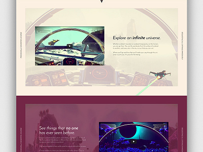 No Man's Sky Concept - Home Continued design home no mans sky ui ux video game web website