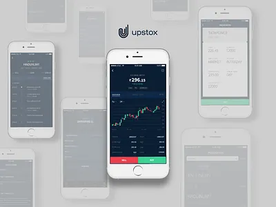 Upstox Pro - Mobile+Web app finance illustration interaction mobile stocks trading ui ux web